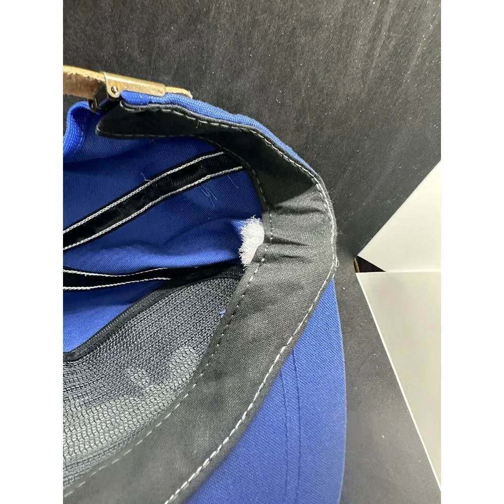 VINTAGE Blue Scottsdale Corded Hat  Cap Strap Back Made in‎ USA OSFA